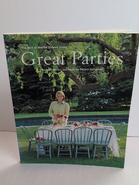 Martha Stewart Great Parties Soft Cover 1st Edition Book Recipes Menus Ideas